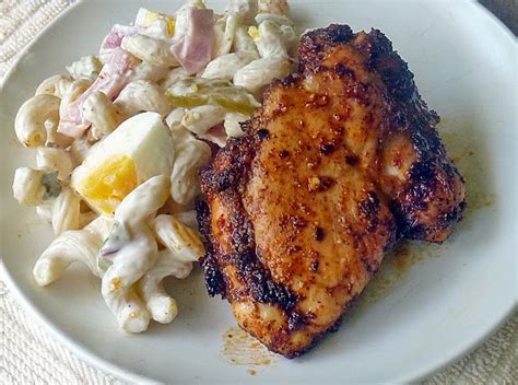 Apply a simple rub of olive oil and spices, then bake them for 30 minutes in the oven. Honey Glazed Spicy Chicken Thighs | Life Tastes Good
