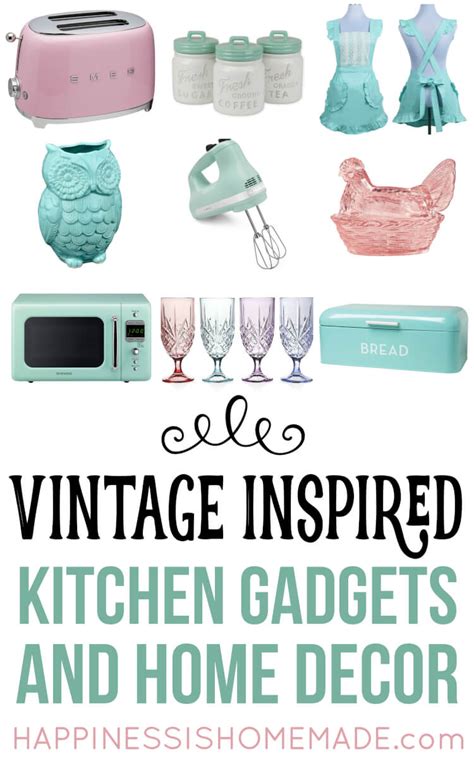 But this is when they decided to use them as decorations and display them on the walls of their houses. Vintage Inspired Kitchen Decor & Gadgets - Happiness is ...