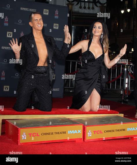 Jeremy Scott And Katy Perry During The Hand Print Ceremony Held At The Tcl Chinese Imax