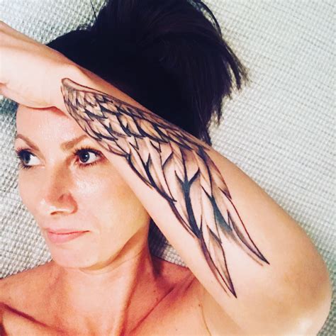 Angel Wing Tattoos For Females On Arm Scribb Love Tattoo Design