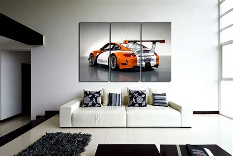 Porsche 911 Gt3 Wall Art Porsche Wall Decor Supercar Canvas Etsy
