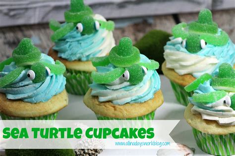Sea Turtle Cupcakes All In A Days Workall In A Days Work