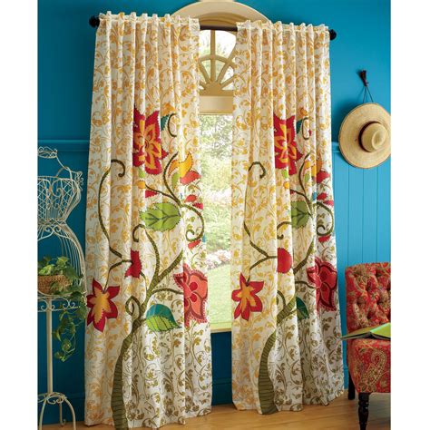 Vintage Floral Curtain Floral Curtains Printed Curtains Curtains