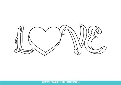 How To Write Love In Cursive Font Freebie Finding Mom