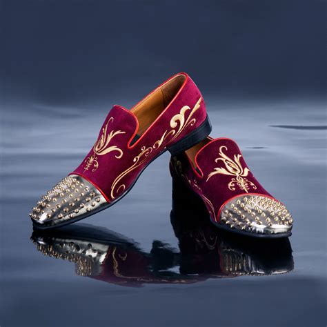 Embroidered Luxury Shoes Dress Shoes Men Embroidered Shoes Loafers Men