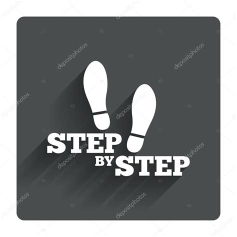 Icon Step By Step Step By Step Icon — Stock Vector © Blankstock