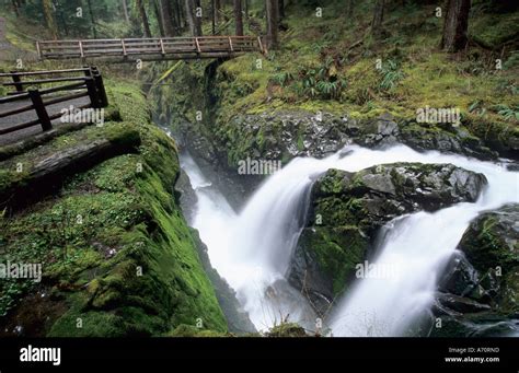 Sol Duc Falls In Sol Duc Valley Of Olympic National Park Washington
