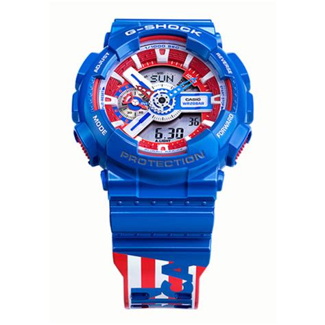 Captain america , iron man , and your. G-SHOCK x MARVEL AVENGERS CAPTAIN AMERICA GA-110CAPTAIN ...