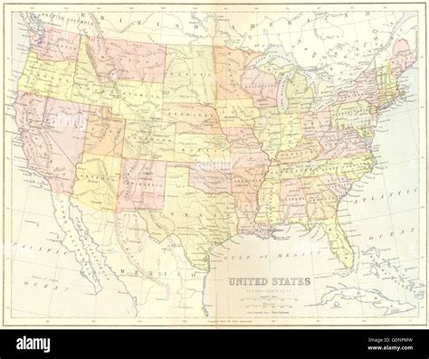 1870 Map Of United States Hi Res Stock Photography And Images Alamy