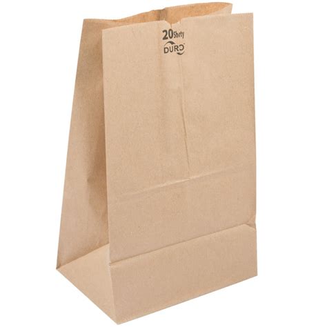 Duro 20 Lb Shorty Brown Paper Bag 500bundle