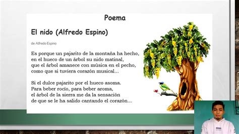 Declamación y análisis del poema EL NIDO Alfredo Espino YouTube