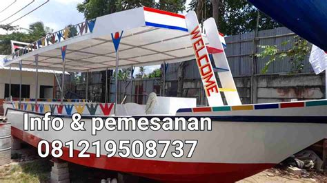 Jual Perahu Kapal Wisata Kapasitas 20 Orang Mesin 25pk Terbaru Di Seller Pabrik Fiberglass