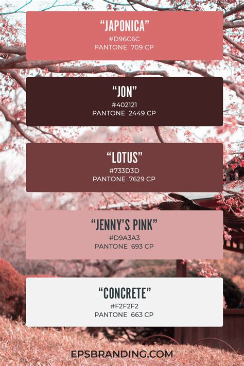 17 Beautiful Pink Color Palettes Eps Branding Pantone Colour Palettes Color Schemes Colour
