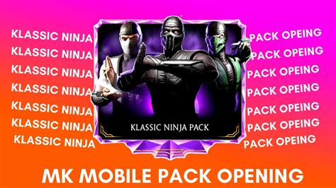 Mk Mobile Pack Opening Klassic Ninja Pack Mortal Kombat Mobile Best