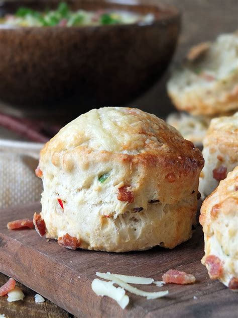 Easy Cheese And Bacon Scones Recipe Elizabeth S Kitchen Diary
