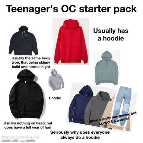 Teenagers Oc Starter Pack Starterpacks