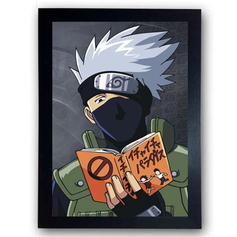 Quadro Poster Naruto Kakashi Hatake Gai Anime Cod 149 No Elo7 Magic