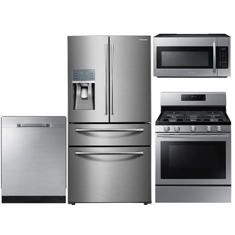 Best kitchen appliance packages, reviews in reasonable prices. Samsung 4 Piece Kitchen Appliance Package with Gas Range ...