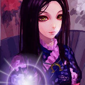 Violet Purple Cg Artwork Eye Black Hair Illustration Anime Long Hair Fictional Character Style