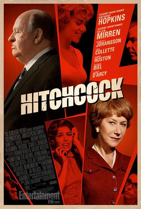 Hitchcock Poster With Anthony Hopkins Helen Mirren Scarlett Johansson And Jessica Biel