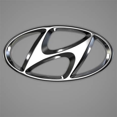 Hyundai Logo 3d Model Flatpyramid