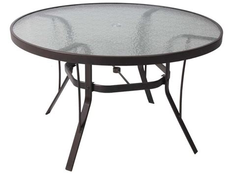 Give Your Patio A Stylish Upgrade With A 48 Inch Round Glass Table Top