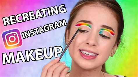 Recreating The Look 3 Instagram Inspired Rainbow Makeup Tutorial