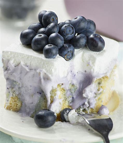 Blueberry Poke Cake A Cheesecake Poke Cake With Fresh Blueberries
