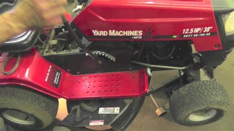 How To Replace The Drive Belt On An MTD Variable Speed Riding Mower With Yard Machine Belt