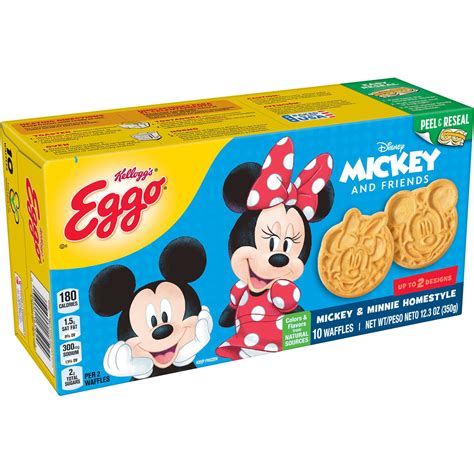 Kelloggs Eggo Disney Mickey Mouse Homestyle Frozen Waffles Shop