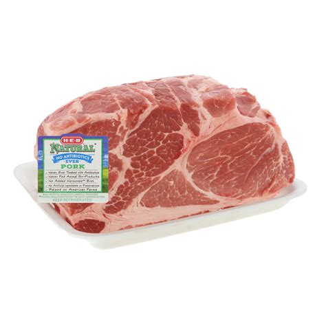 Slow cooked in a crockpot for hours. H-E-B Natural Pork Boston Butt Roast Bone-In - Shop Pork at H-E-B