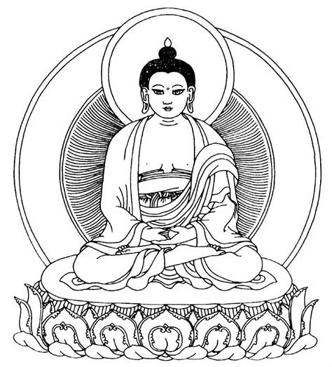 Free Buddhist Coloring Pages, Download Free Buddhist Coloring Pages png images, Free ClipArts on