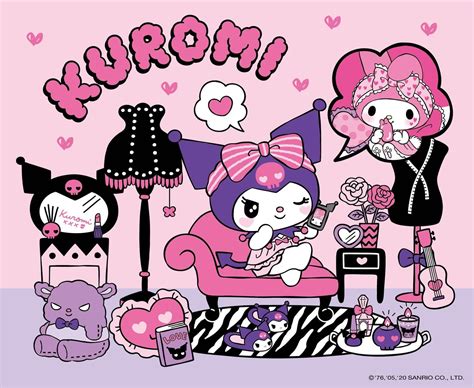 Kuromi Vintage Cartoon Hello Kitty Sanrio Characters Images And