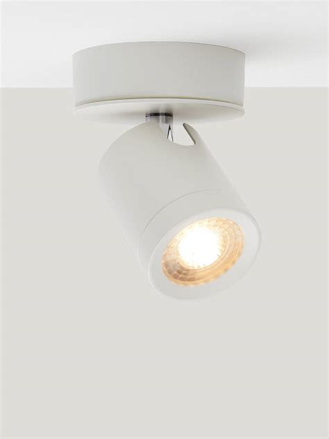 Single row long square led ceiling spot light non dimmable recessed downlight. John Lewis & Partners Otis LED Single Ceiling Spotlight ...