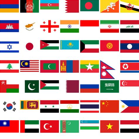 Flags Of Asia Photos