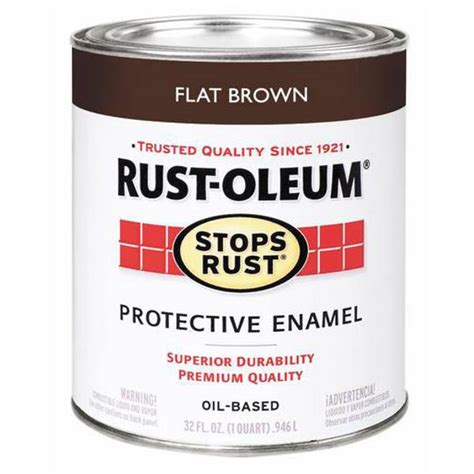 Check spelling or type a new query. Rust - Oleum 1 Qt Protective Flat Enamel Oil Based Paint