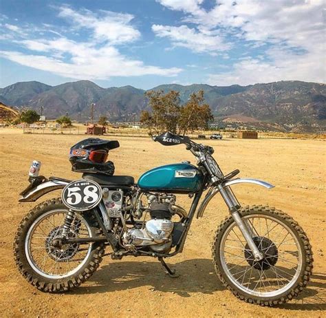 Triumph T120t140 Desert Sled Motorcross Bike Enduro Motorcycle