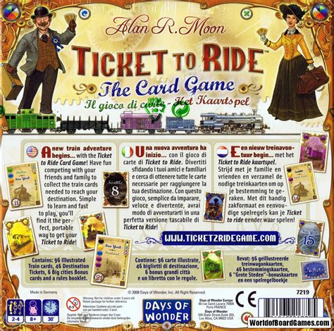 Ticket To Ride The Cardgame Eng