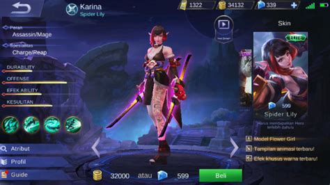 Jual Spider Lily Skin Elite Karina Mobile Legends Dari Wallpaper Mobile Legend Download Free Images Wallpaper [wallpapermobilelegend916.blogspot.com]