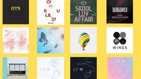 The List Of Bts Albums In Order Of Release Albums In Order