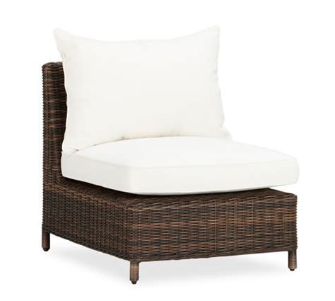 Torrey All Weather Wicker Sectional Armless Chair