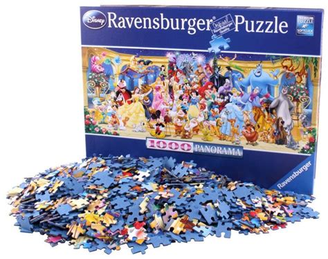 Ravensburger 1000 Piece Disney Characters Group Photo Panoramic Jigsaw