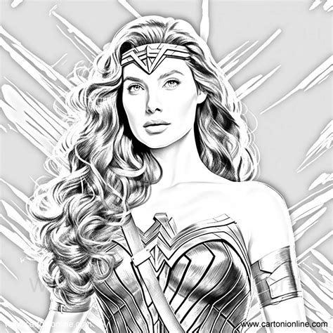 Wonder Woman From Wonder Woman Coloring Page