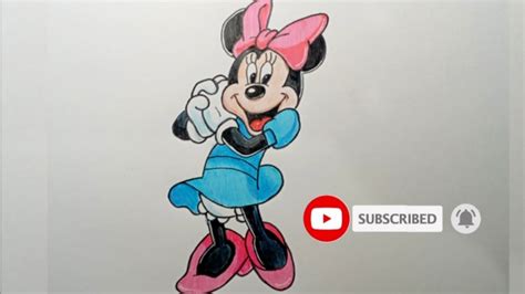 Cara Menggambar Minnie Mouse Waltdisney Youtube