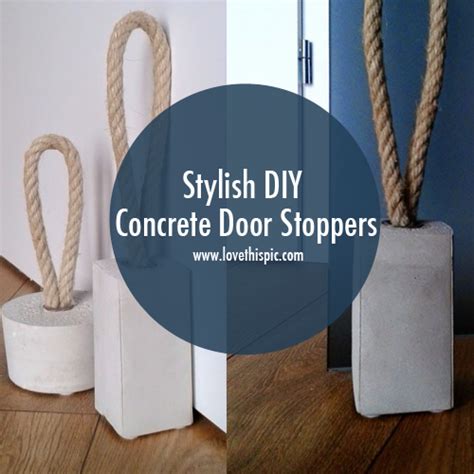 Stylish Diy Concrete Door Stoppers