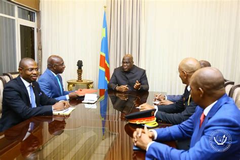 Le Président Félix Tshisekedi A Reçu Ce Jeudi Une Délégation Angolaise Conduite Par Le Ministre