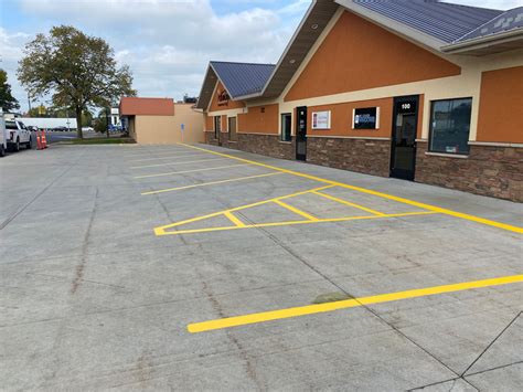 Examples Of Work Parking Lot Striping And Pavement Marking Services