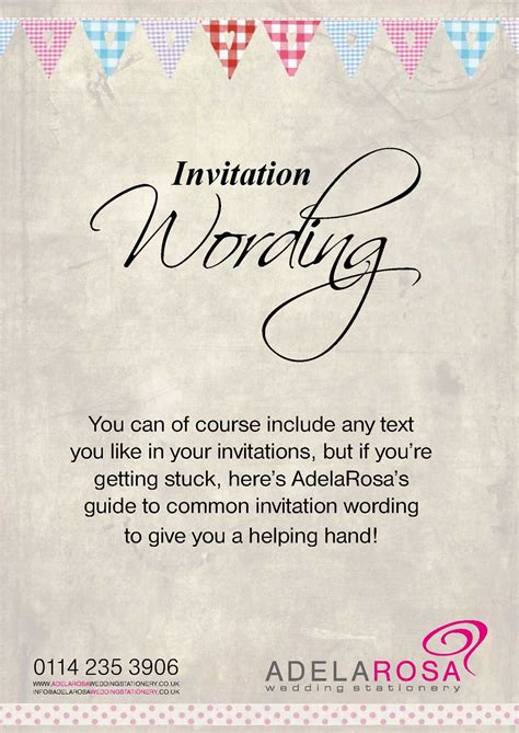 Calaméo - Wedding Invitation Wording - Adelarosa.co.uk