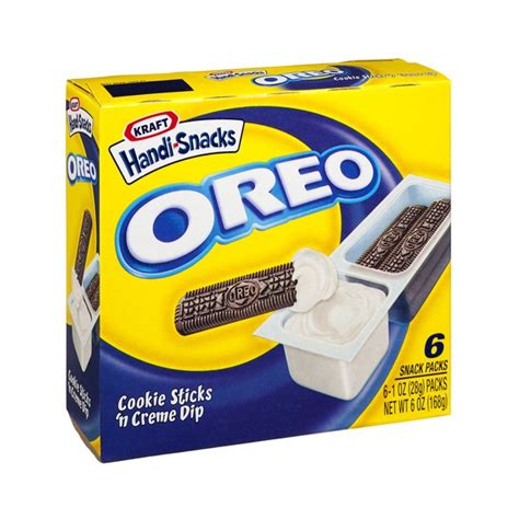 Kraft Handi Snacks Oreo Cookie Sticksn Creme 6 Ct