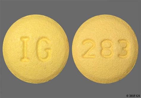 Yellow Round With Imprint 283 Pill Images Goodrx